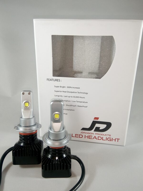 JDragon H11 LED Headlight Conversion Kit 80W 8000LM 6000k White Light Bulb